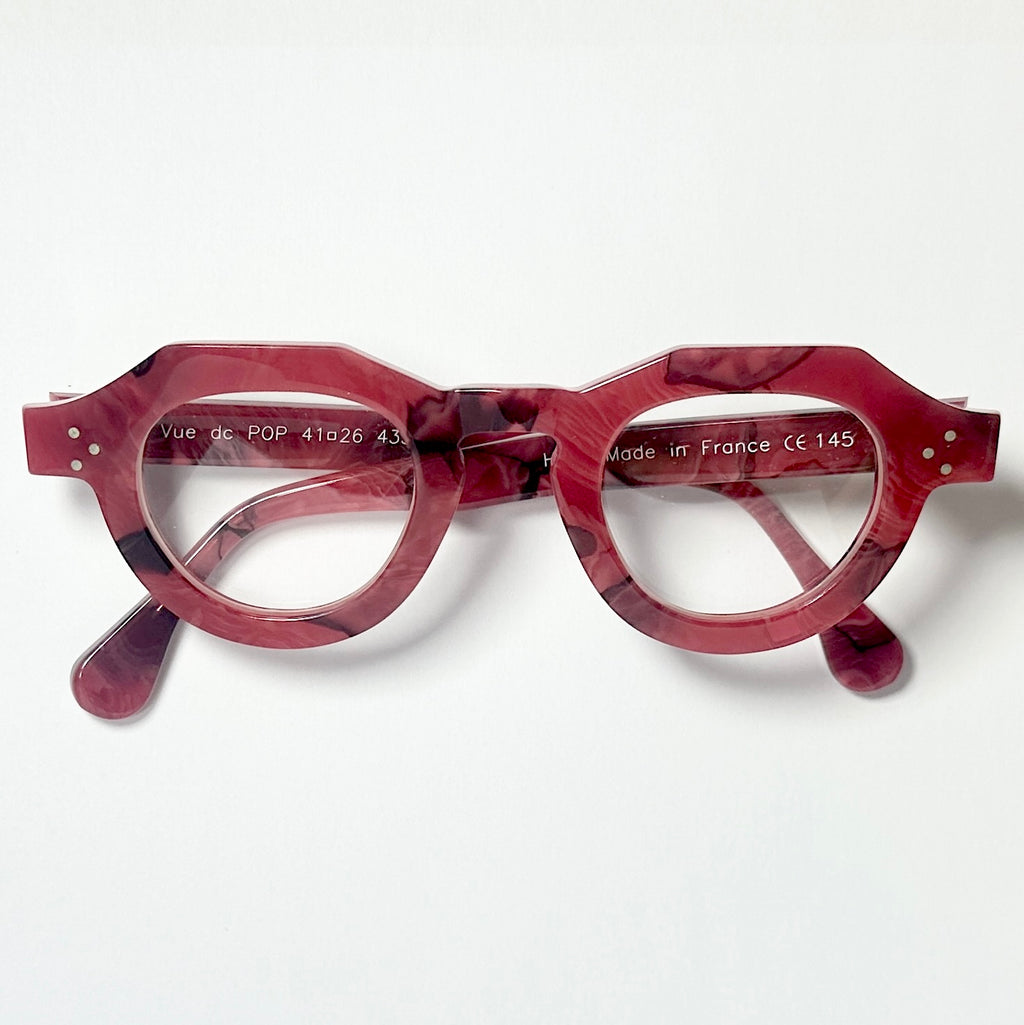 VUE DC POP Unisex Eyeglasses Frame in Bordeaux - Authentic New