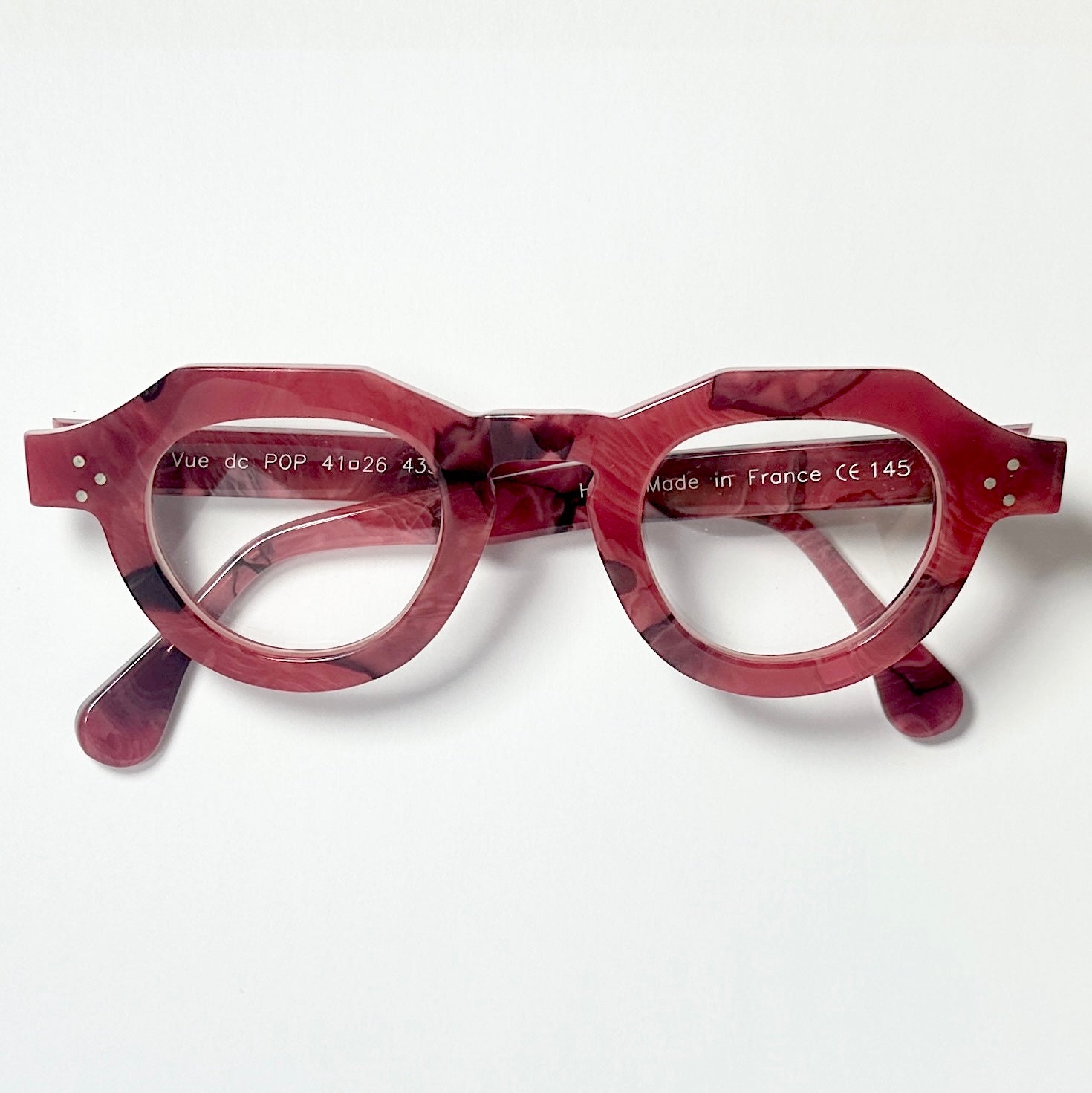 VUE DC POP Unisex Eyeglasses Frame in Bordeaux - Authentic New