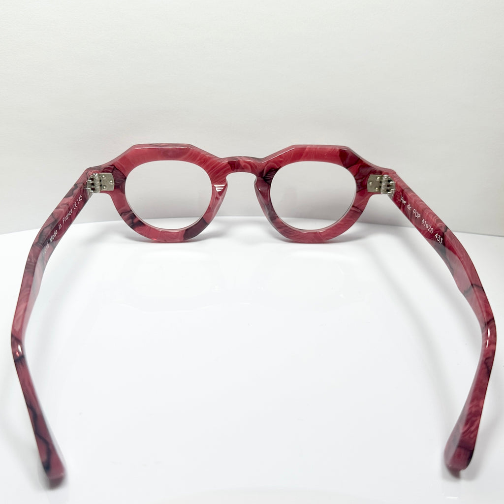 VUE DC POP Unisex Eyeglasses Frame in Bordeaux - Authentic New