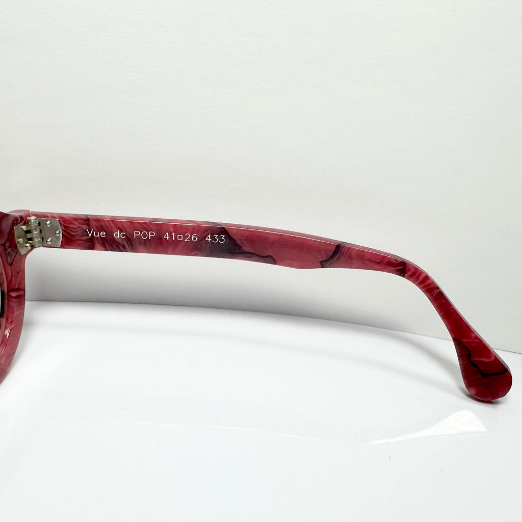 VUE DC POP Unisex Eyeglasses Frame in Bordeaux - Authentic New