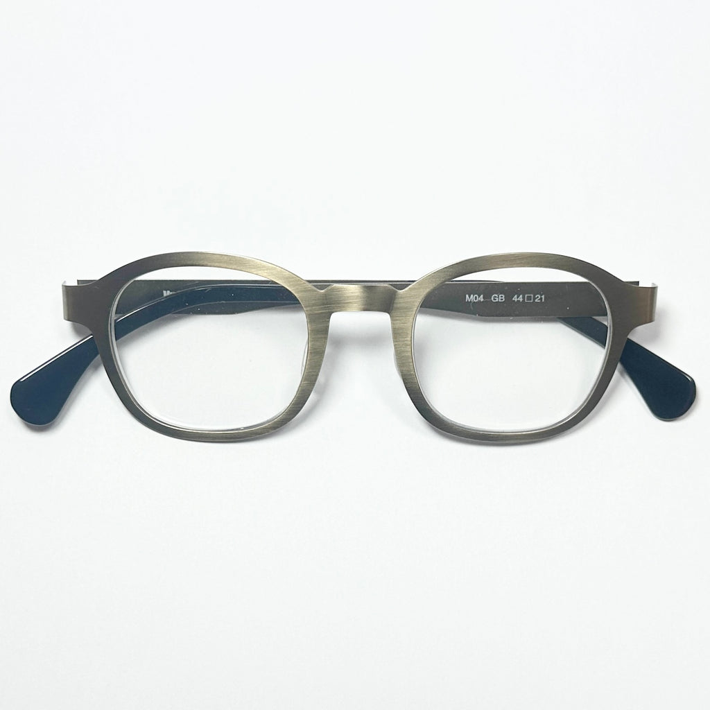 VUE DC M04 Unisex Eyeglasses Frame in Brushed Gold - Authentic New