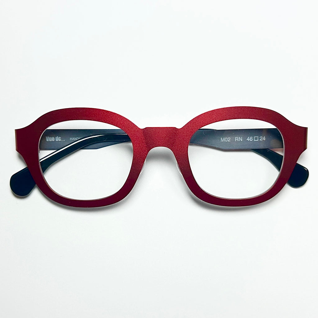 VUE DC M02 Unisex Eyeglasses Frame in Red - Authentic New