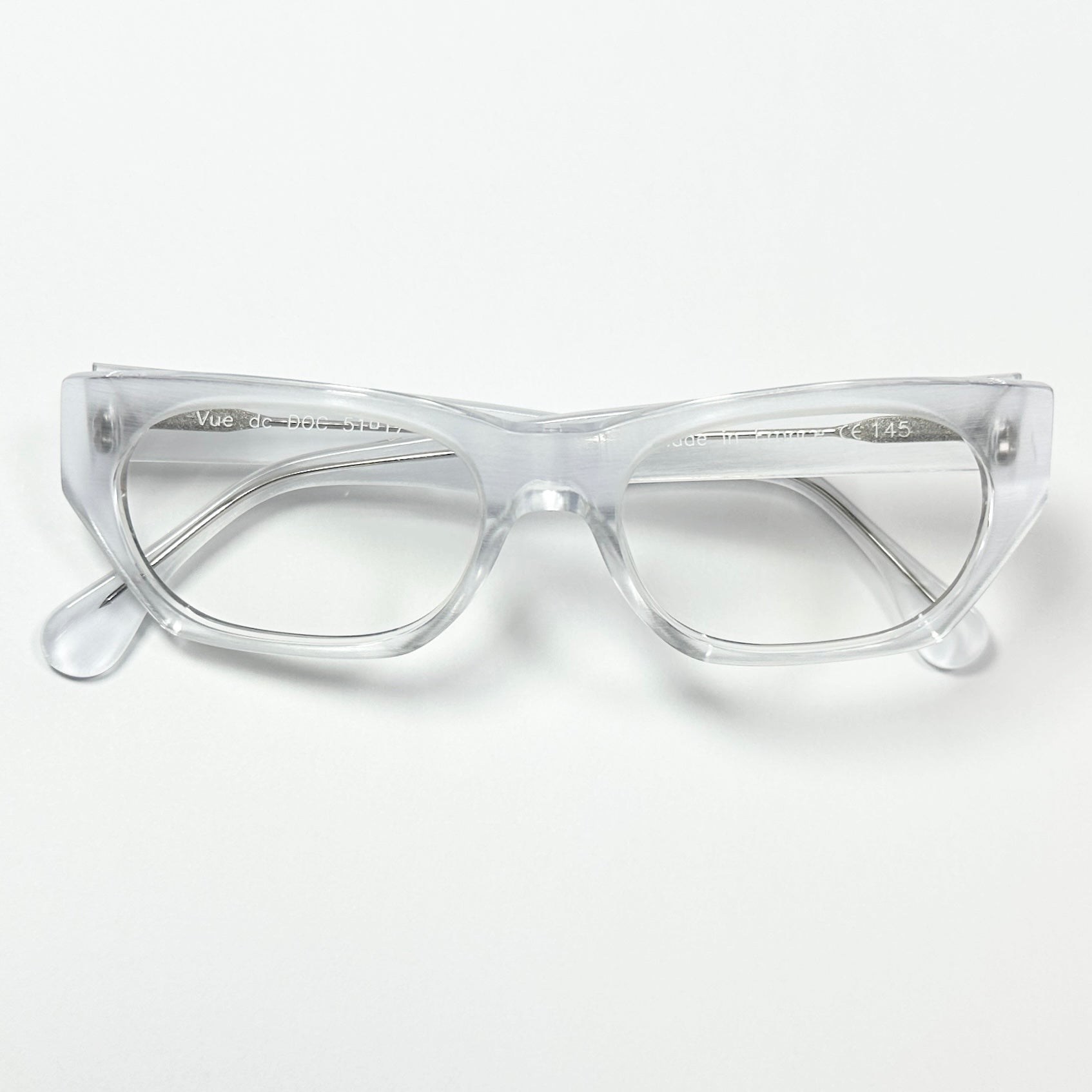 VUE DC DOC 000 Unisex Eyeglasses Frame in Clear  - Authentic New