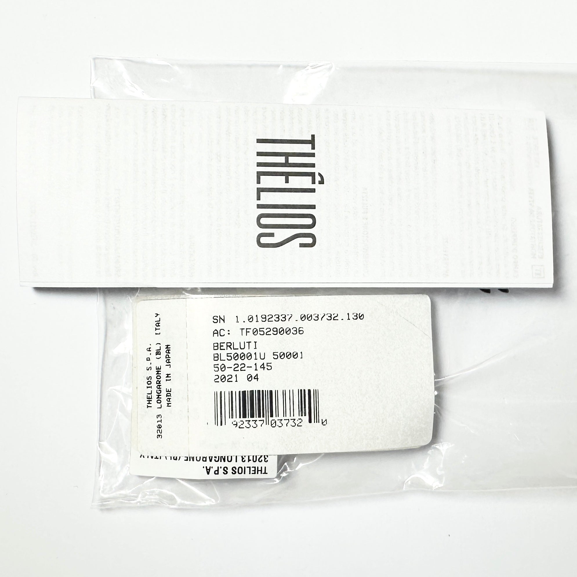 BERLUTI BL50005I 001 Panto Eyeglasses New Authentic