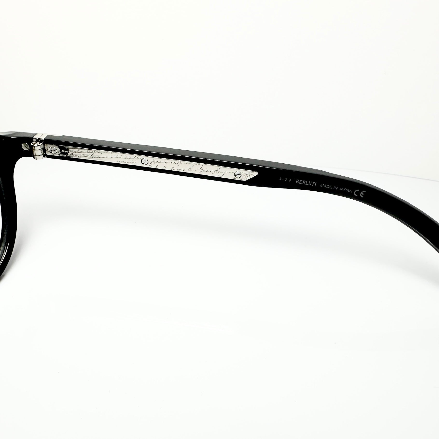 BERLUTI BL50005I 001 Panto Eyeglasses New Authentic