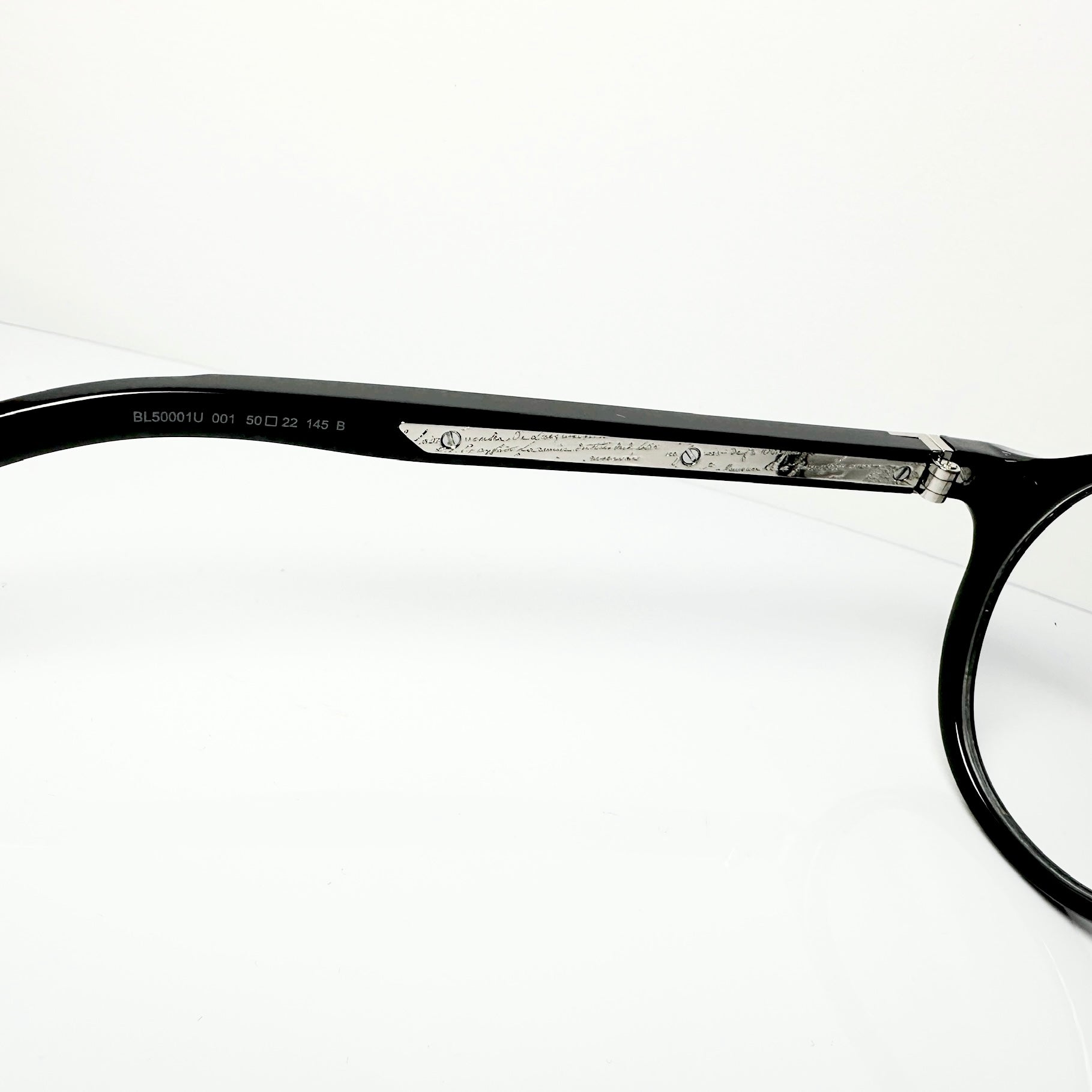 BERLUTI BL50005I 001 Panto Eyeglasses New Authentic