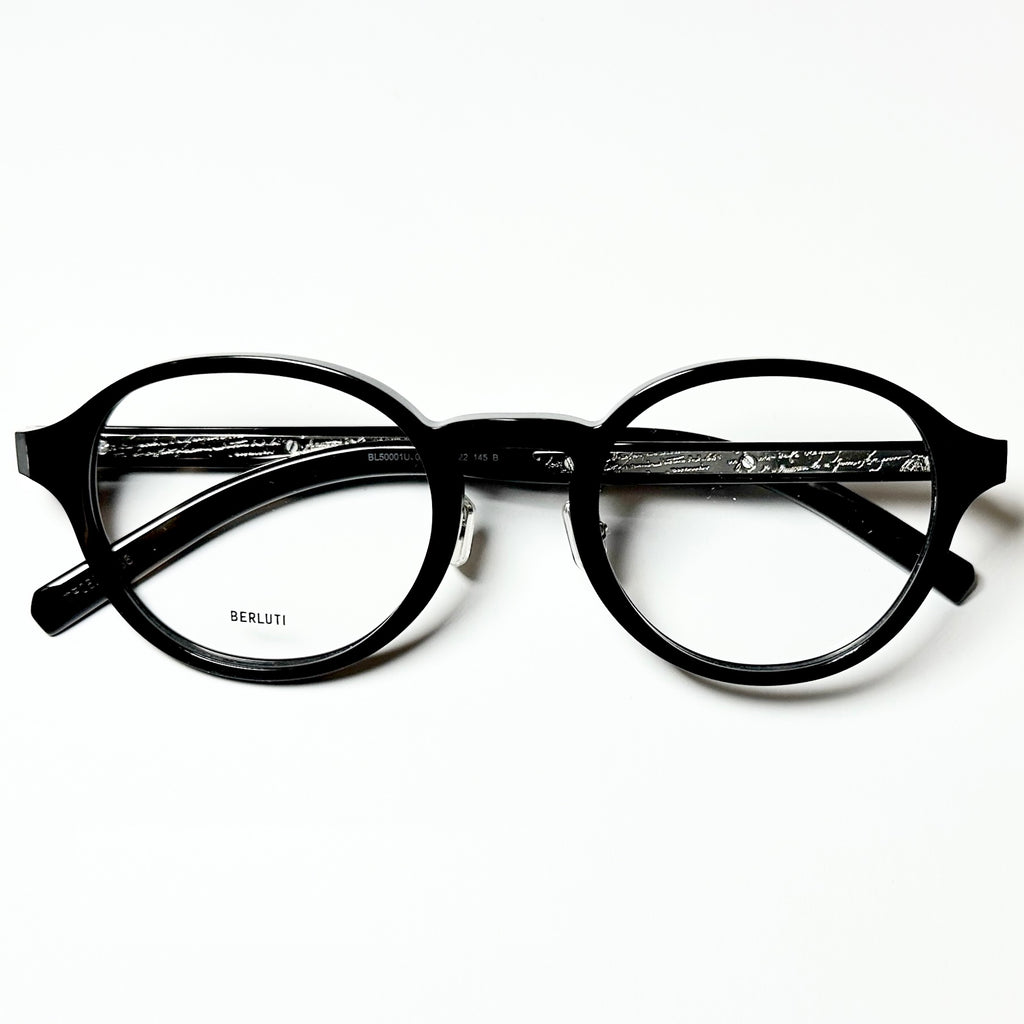 BERLUTI BL50005I 001 Panto Eyeglasses New Authentic