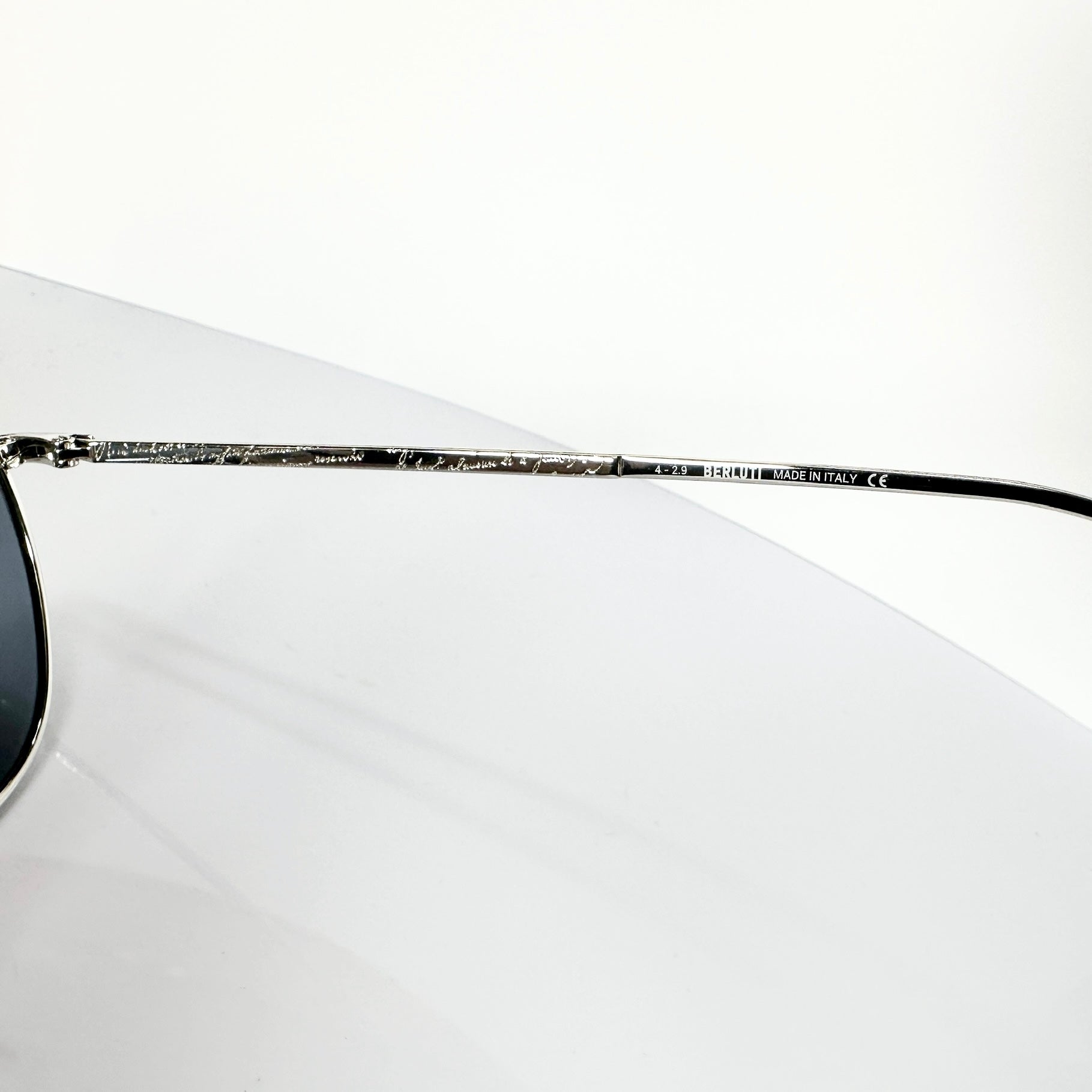 BERLUTI  BL40009U 5516V Men's Sunglasses Frame in Silver - Authentic New