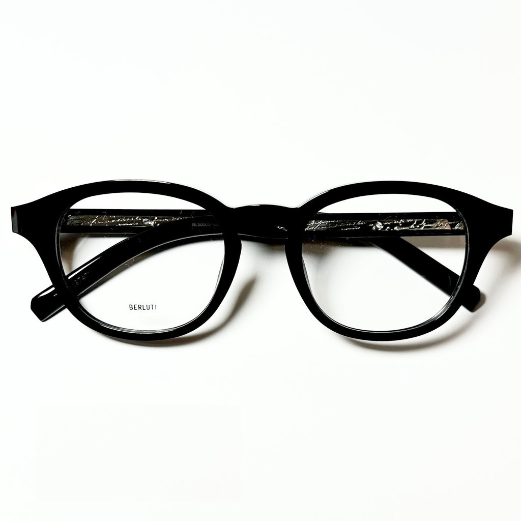 BERLUTI  BL50005I 001 Unisex Eyeglasses Frame in Black - Authentic New