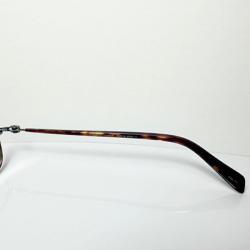 KIO YAMATO KT-396U col.71 Men's Eyeglasses Frames in Tortoise - Authentic New
