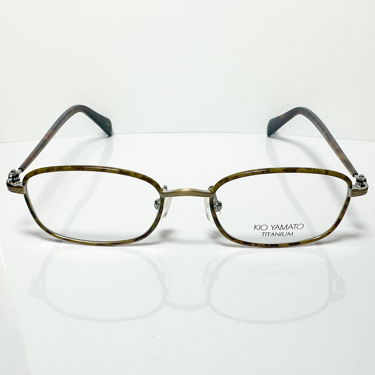 KIO YAMATO KT-396U col.71 Men's Eyeglasses Frames in Tortoise - Authentic New