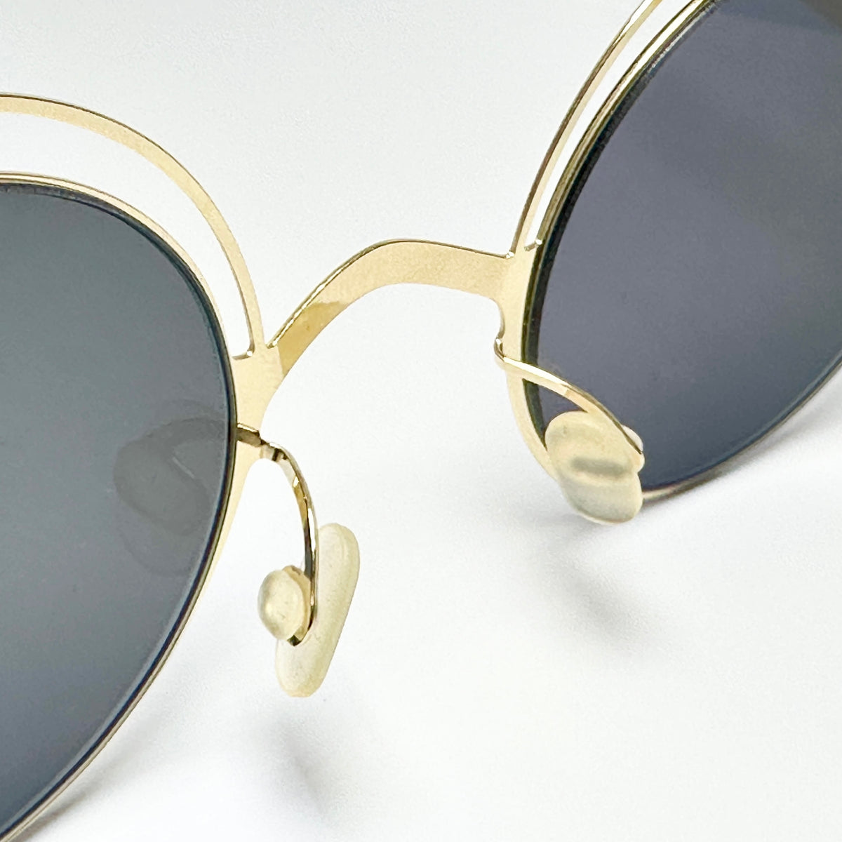 Mykita DECADES BUENO Unisex Sunglasses Frame in Glossy Gold - Authentic New