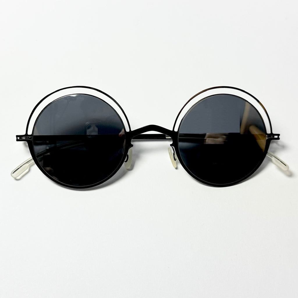 Mykita DECADES BUENO Unisex Sunglasses Frame in Silver/Black - Authentic New