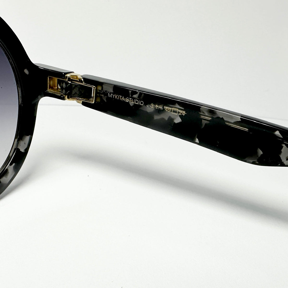 Mykita STUDIO3.1 BKH 614 Unisex Sunglasses Frame in Black/Clear - Authentic New