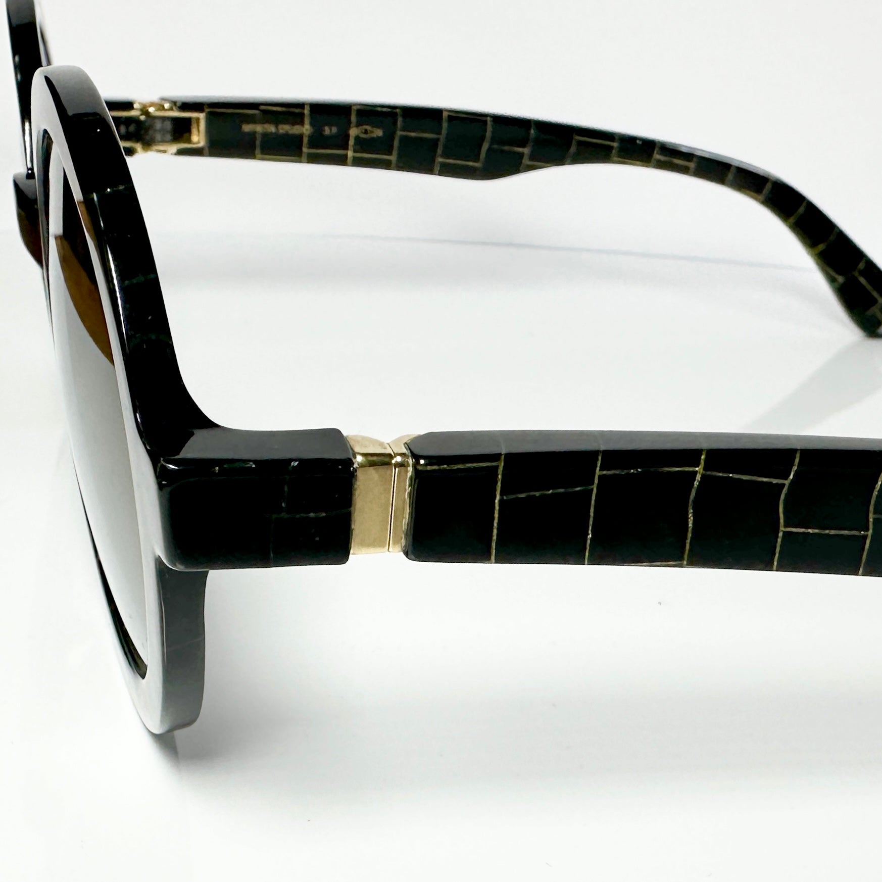 Mykita STUDIO3.1  Unisex Sunglasses Frame in Black/Gold - Authentic New