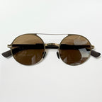 Mykita LUPINE MH2 SBR 244 Unisex Sunglasses Frame in Gold - Authentic New