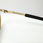 Mykita LUPINE MH2 SBR 244 Unisex Sunglasses Frame in Gold - Authentic New