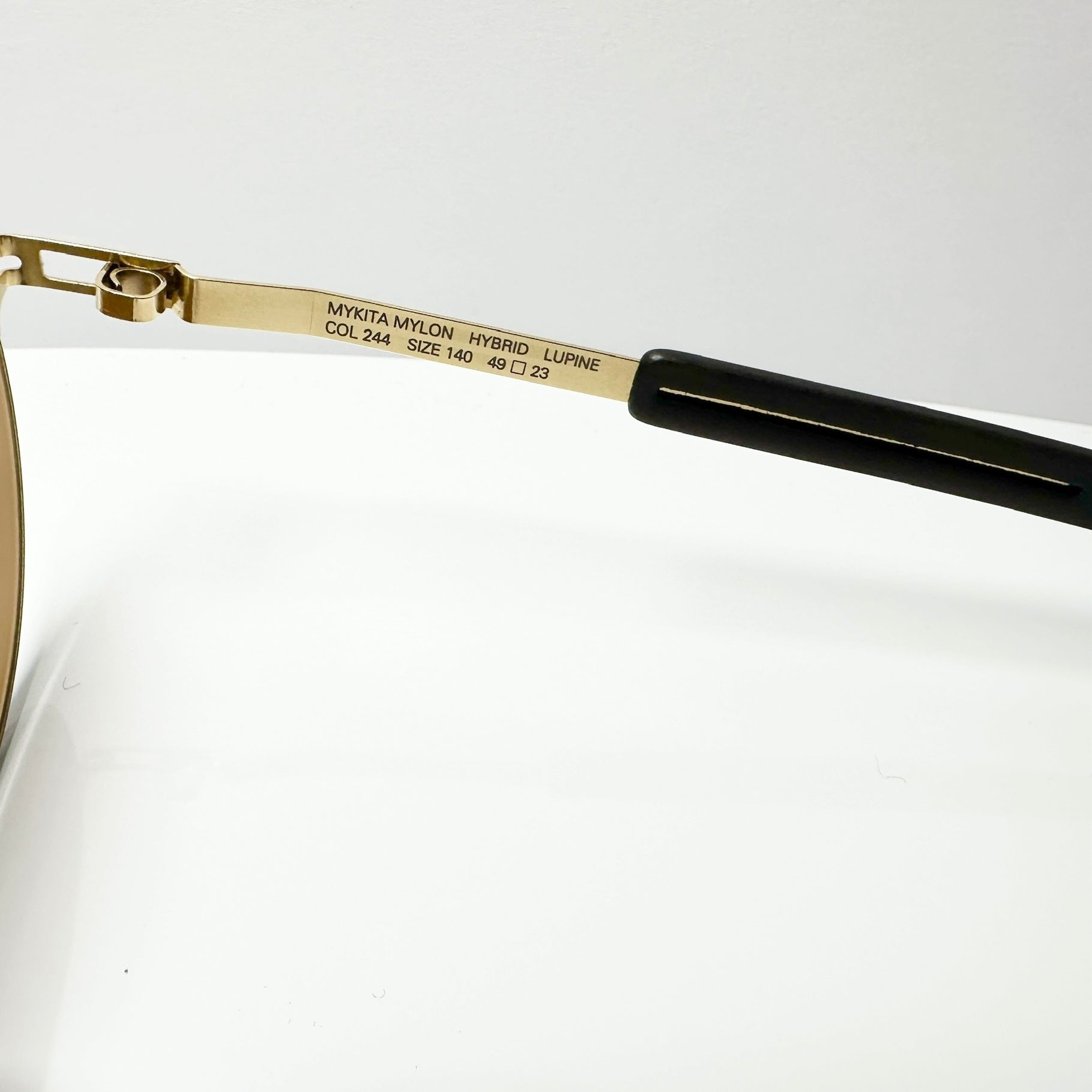 Mykita LUPINE MH2 SBR 244 Unisex Sunglasses Frame in Gold - Authentic New