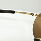Mykita LUPINE MH2 SBR 244 Unisex Sunglasses Frame in Gold - Authentic New
