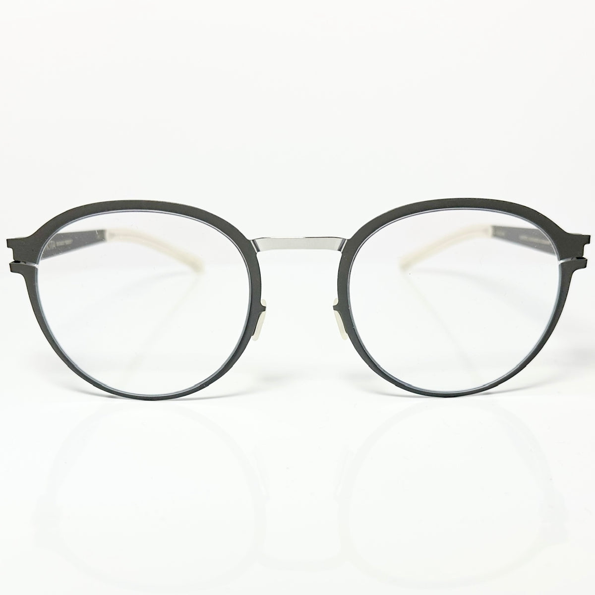Mykita DECADES GISBERT Unisex Eyeglasses Frame in Silver/Basalt - Authentic New