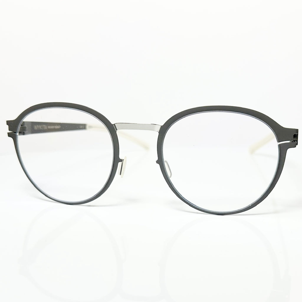 Mykita DECADES GISBERT Unisex Eyeglasses Frame in Silver/Basalt - Authentic New
