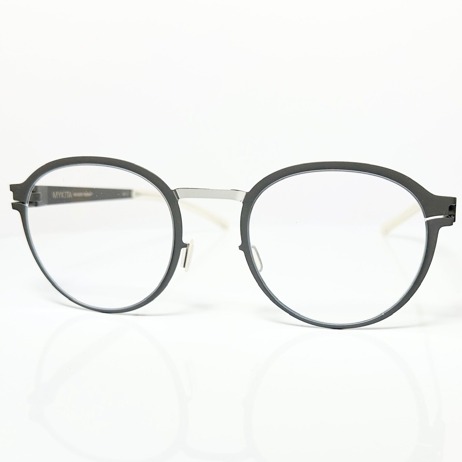 Mykita DECADES GISBERT Unisex Eyeglasses Frame in Silver/Basalt - Authentic New