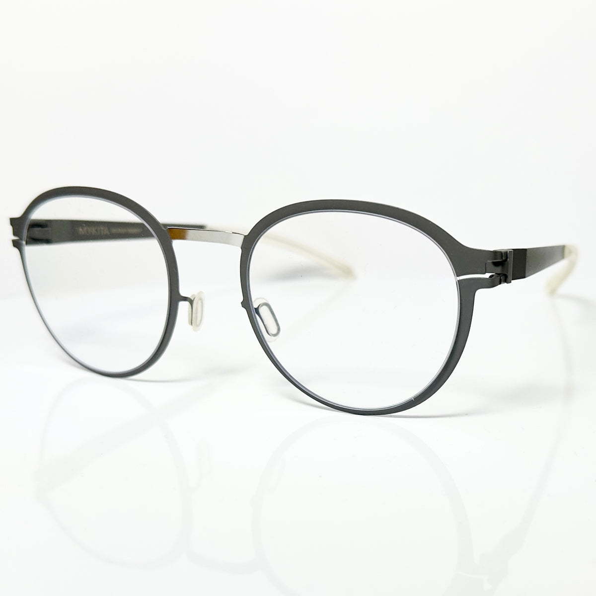 Mykita DECADES GISBERT Unisex Eyeglasses Frame in Silver/Basalt - Authentic New