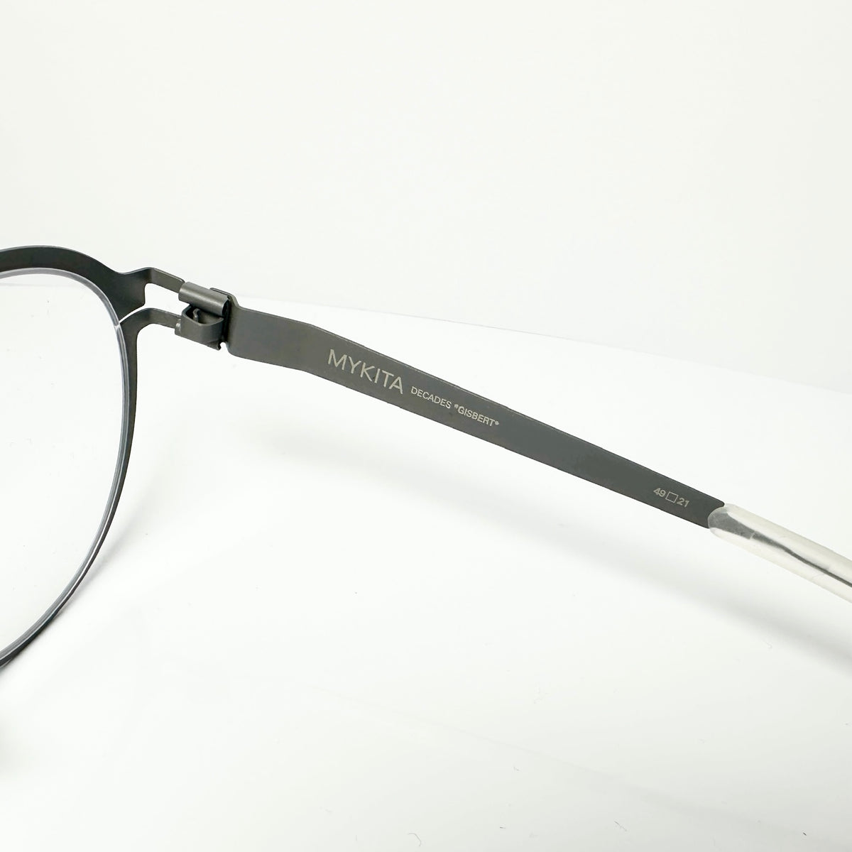 Mykita DECADES GISBERT Unisex Eyeglasses Frame in Silver/Basalt - Authentic New