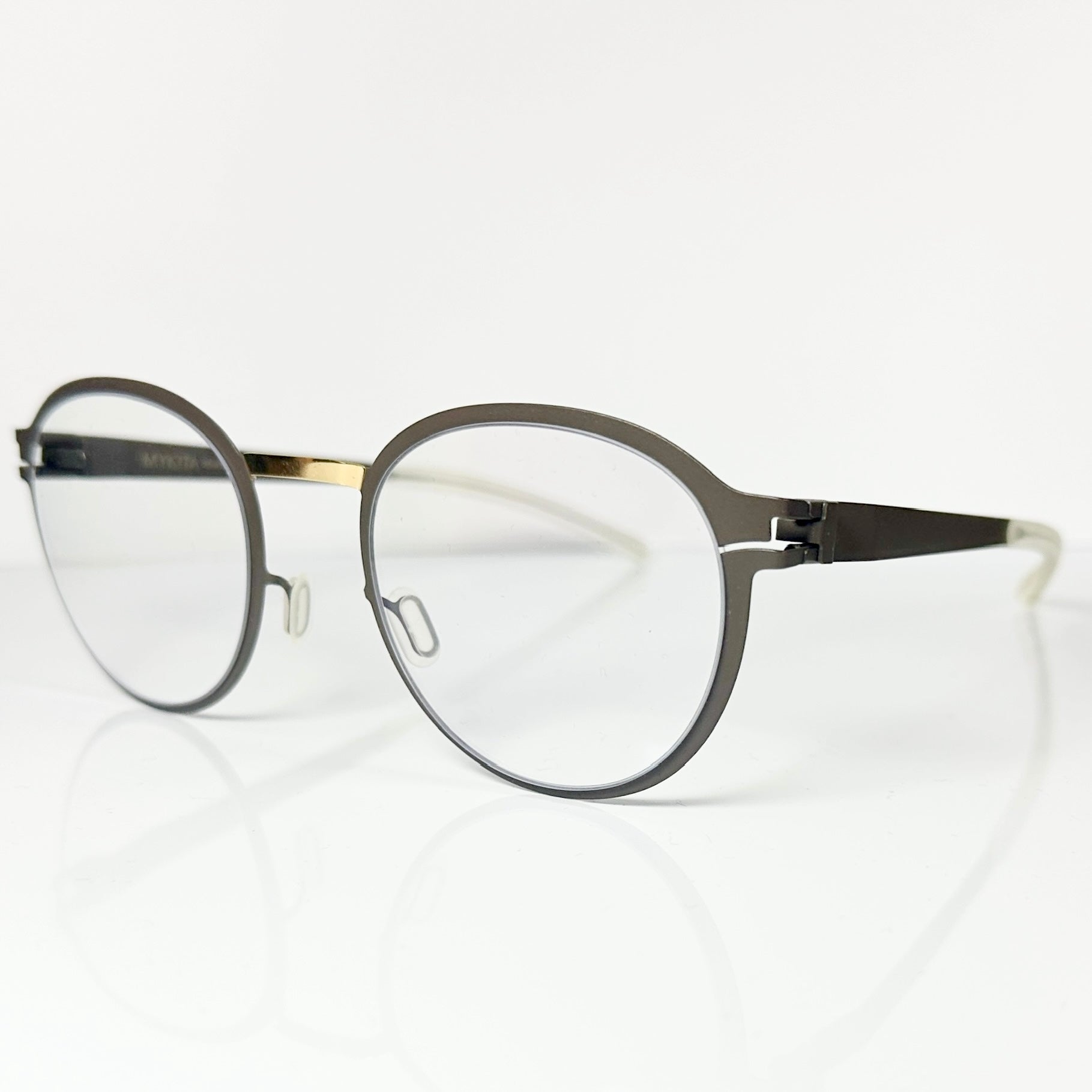 Mykita DECADES GISBERT Unisex Eyeglasses Frame in Gold/Terra - Authentic New