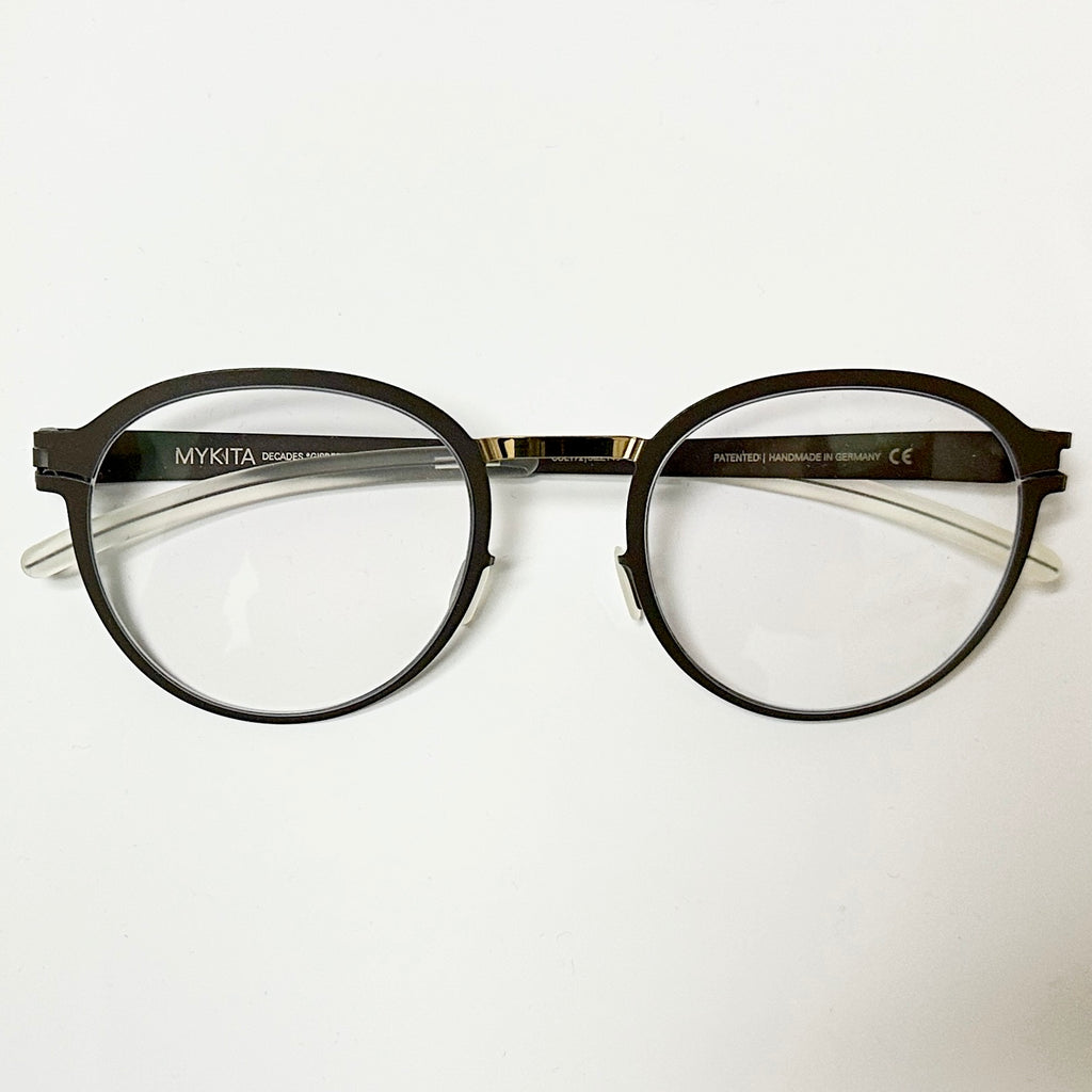 Mykita DECADES GISBERT Unisex Eyeglasses Frame in Gold/Terra - Authentic New