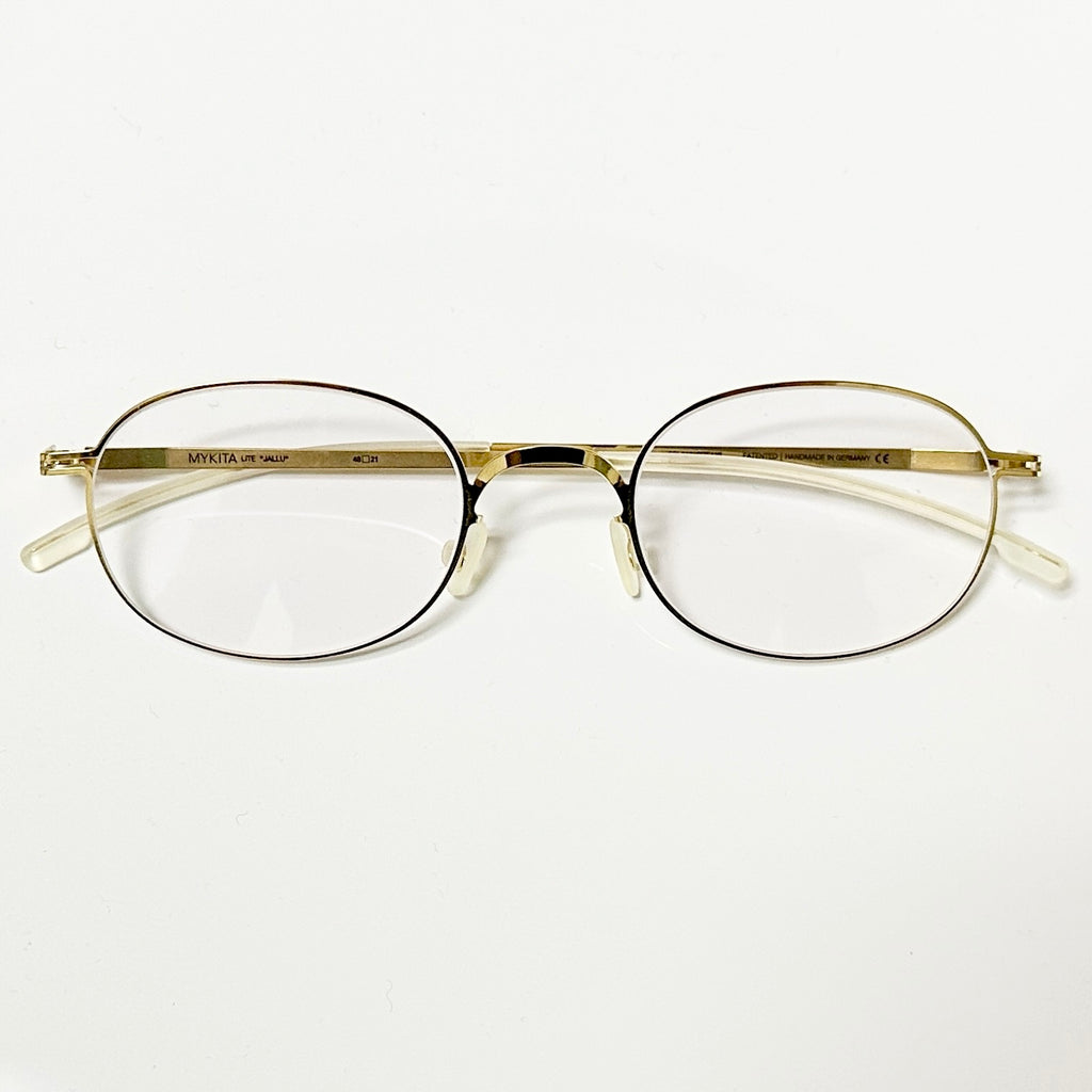 Mykita JALLU Unisex Eyeglasses Frame in Glossy Gold  - Authentic New