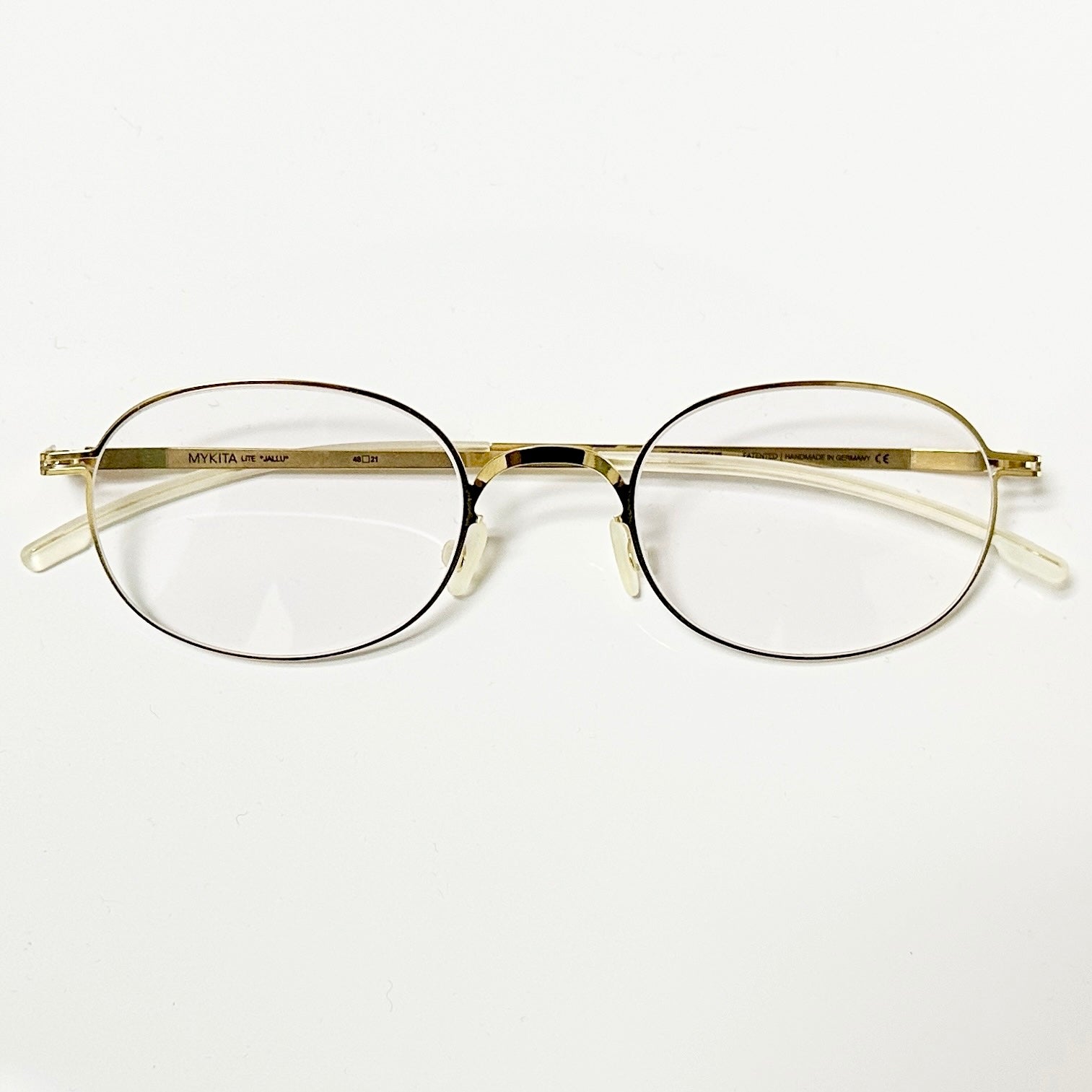 Mykita JALLU Unisex Eyeglasses Frame in Glossy Gold  - Authentic New