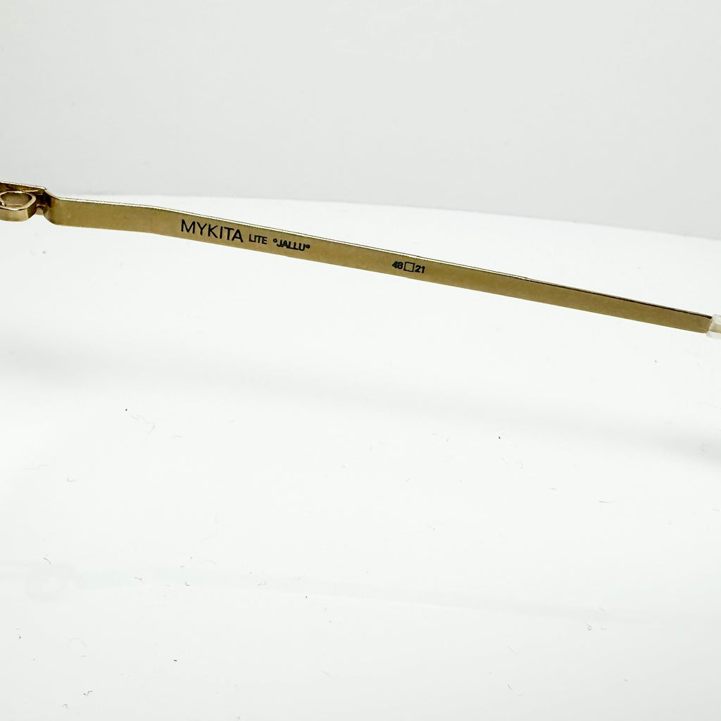 Mykita JALLU Unisex Eyeglasses Frame in Glossy Gold  - Authentic New