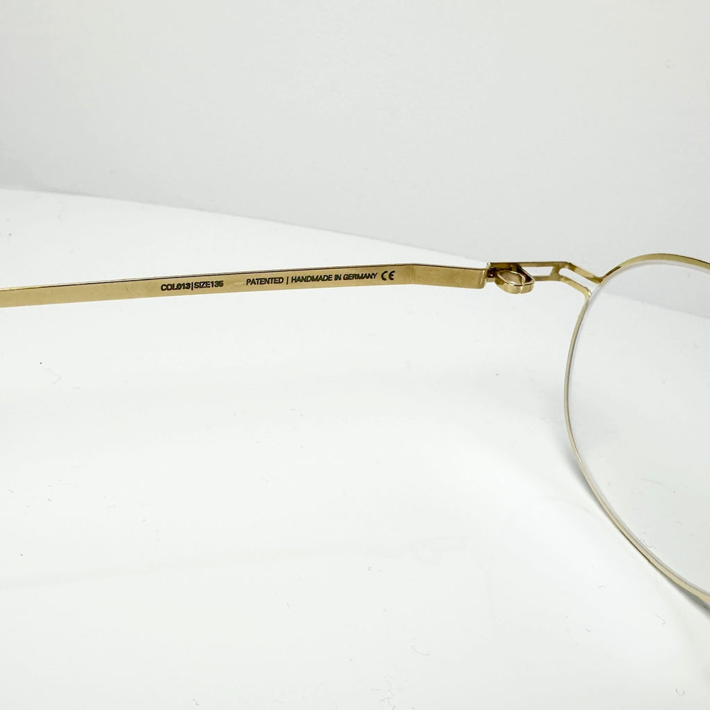 Mykita JALLU Unisex Eyeglasses Frame in Glossy Gold  - Authentic New