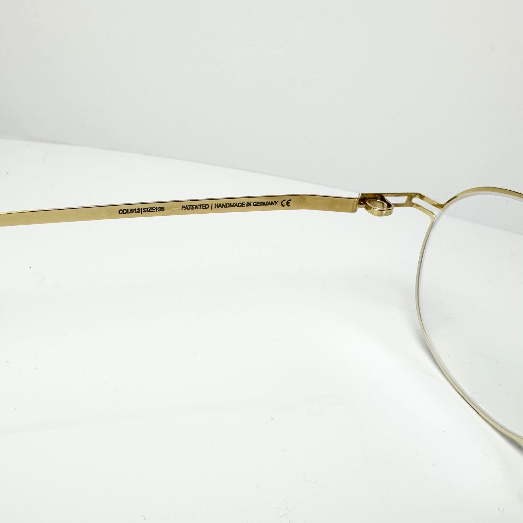 Mykita JALLU Unisex Eyeglasses Frame in Glossy Gold  - Authentic New