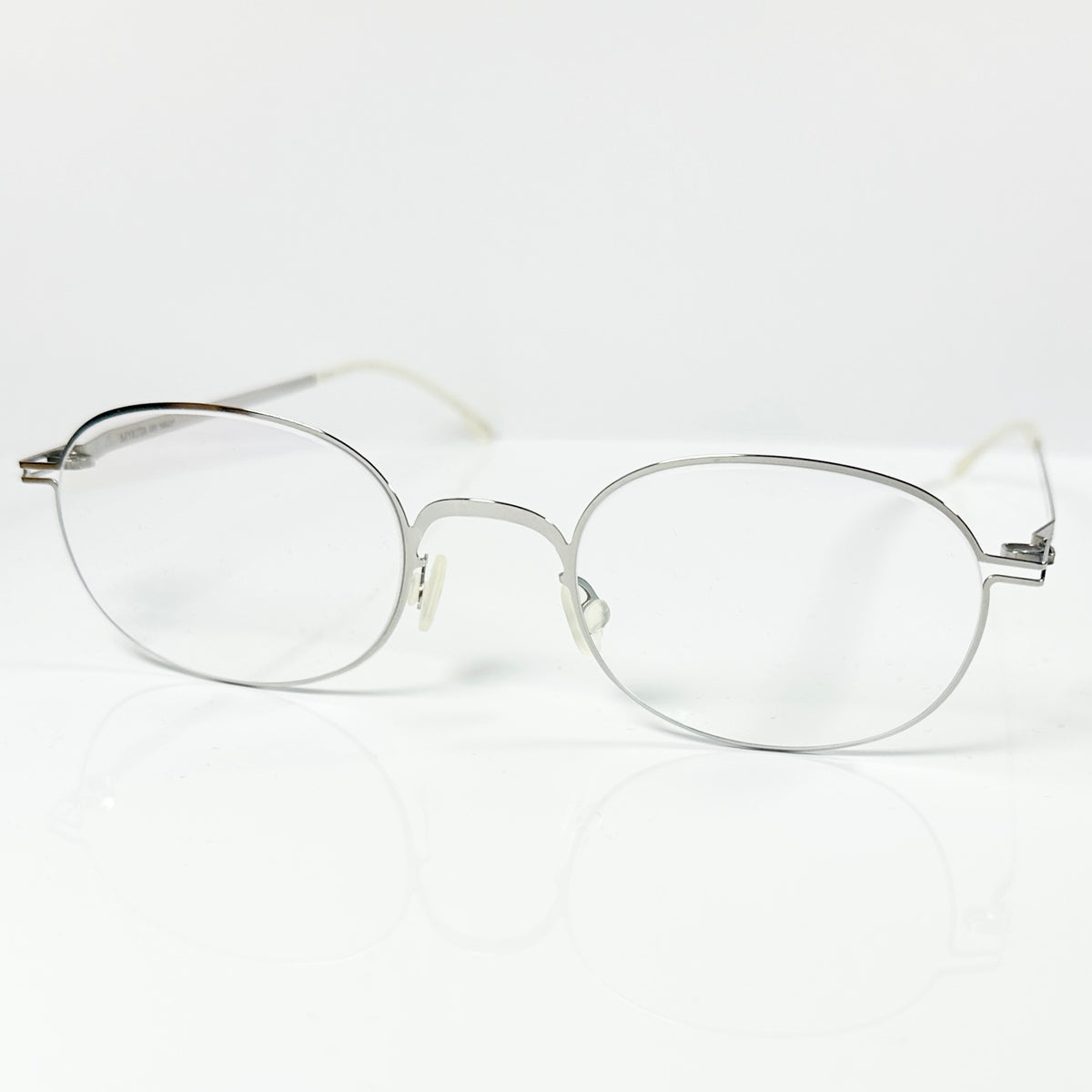 Mykita JALLU Unisex Eyeglasses Frame in Shiny Silver  - Authentic New
