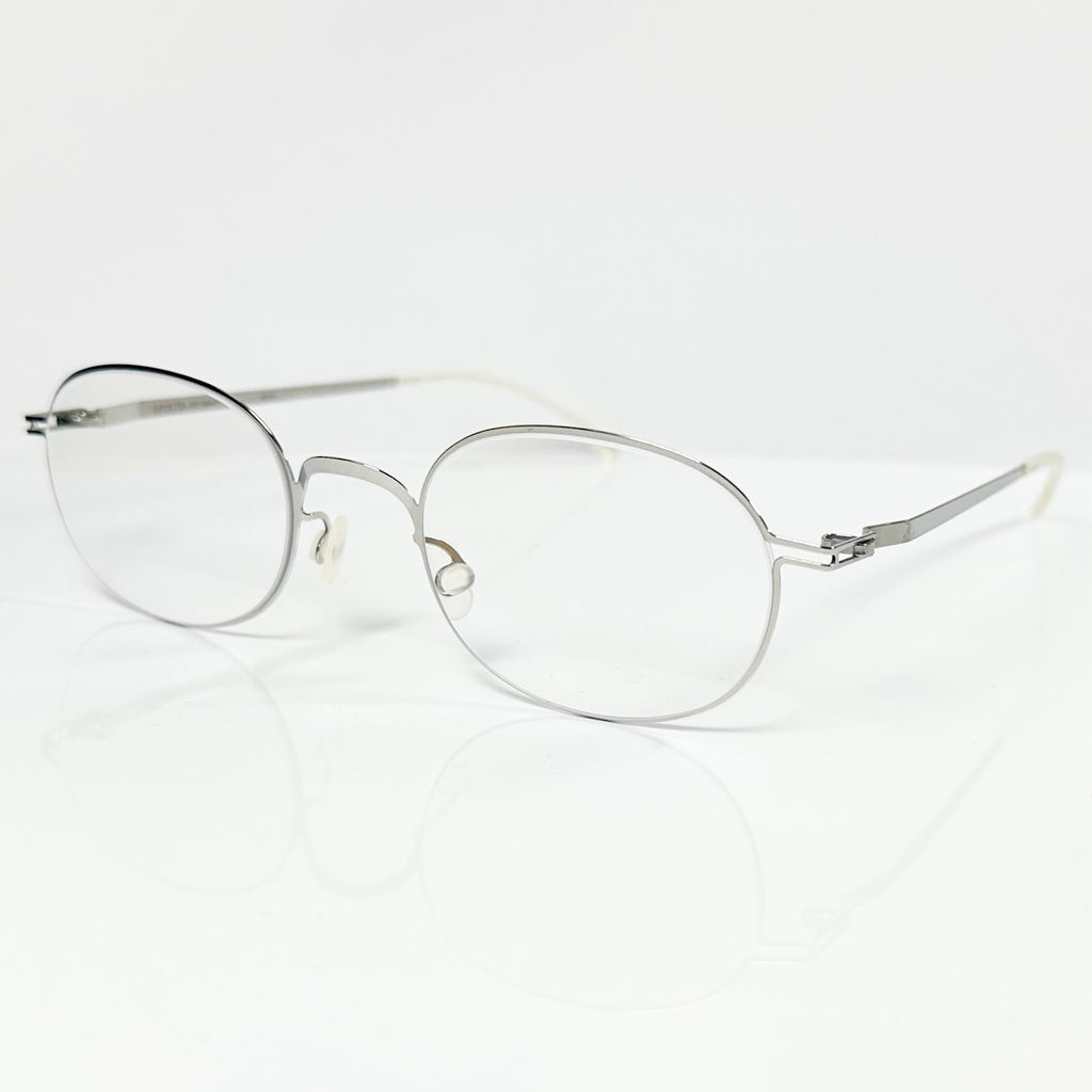 Mykita JALLU Unisex Eyeglasses Frame in Shiny Silver  - Authentic New