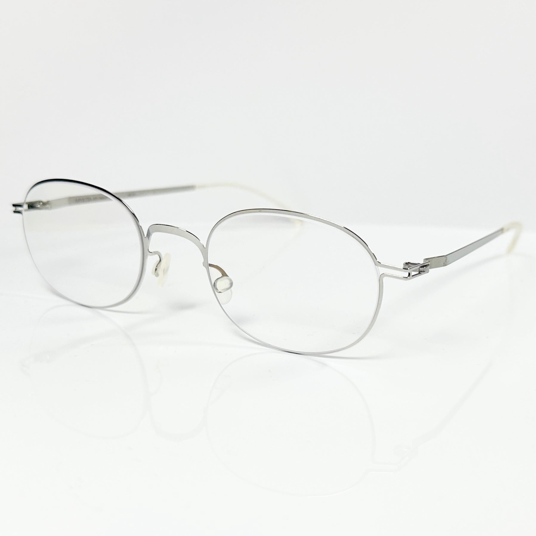 Mykita JALLU Unisex Eyeglasses Frame in Shiny Silver  - Authentic New
