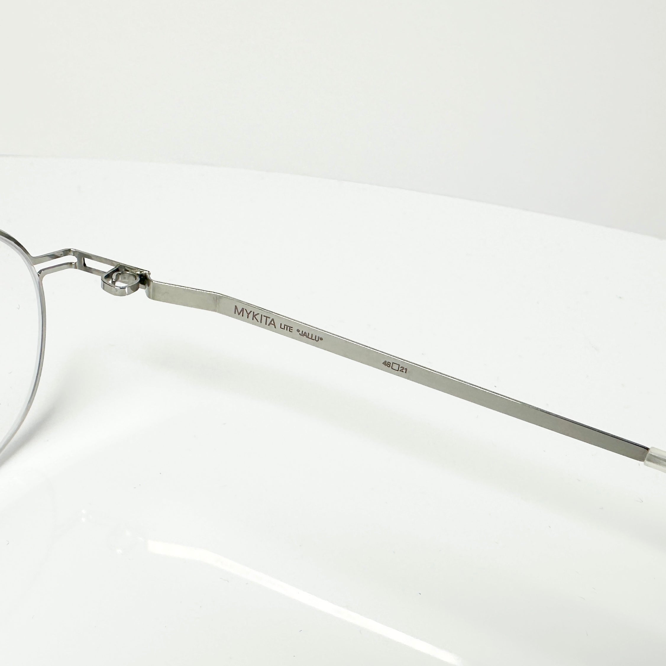 Mykita JALLU Unisex Eyeglasses Frame in Shiny Silver  - Authentic New