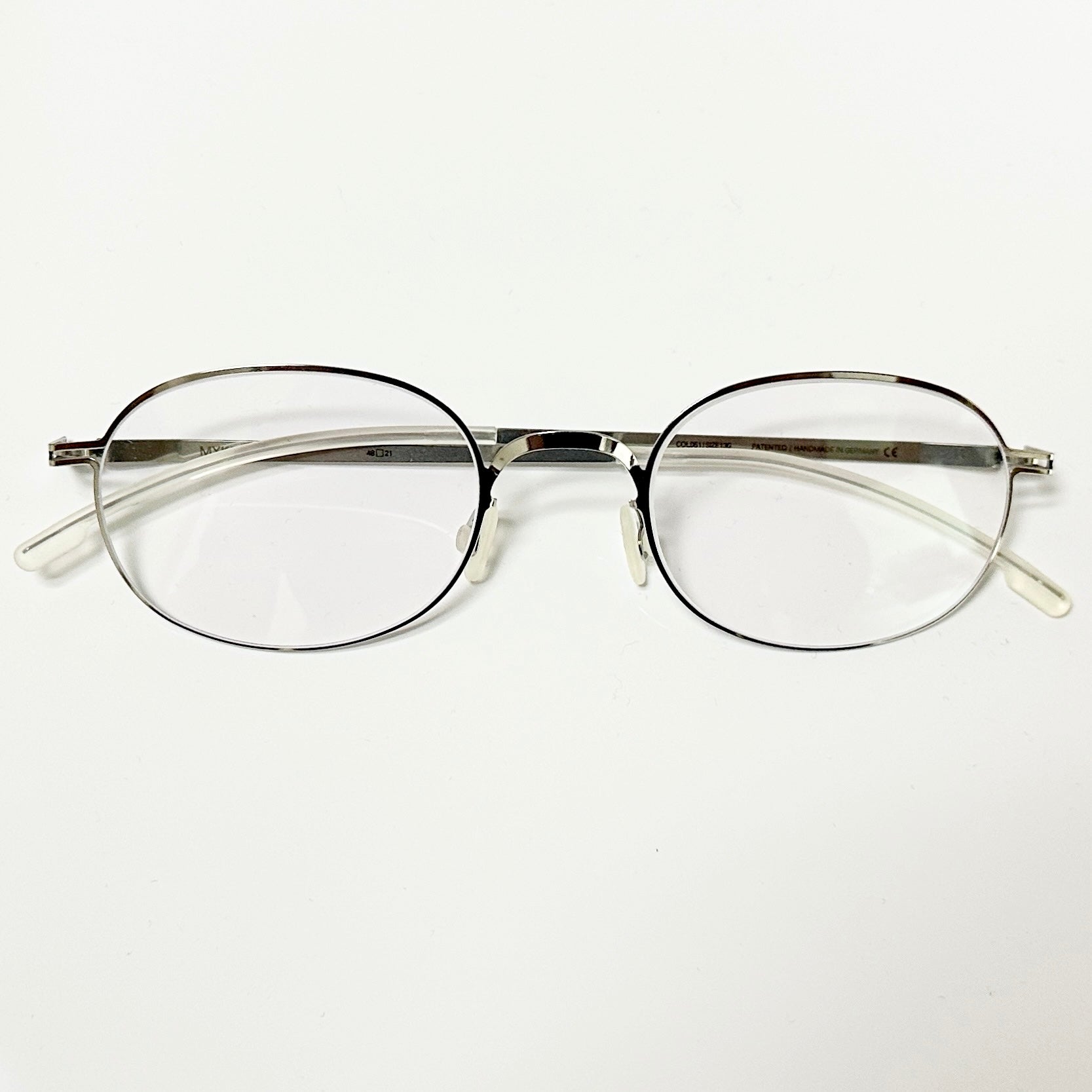 Mykita JALLU Unisex Eyeglasses Frame in Shiny Silver  - Authentic New