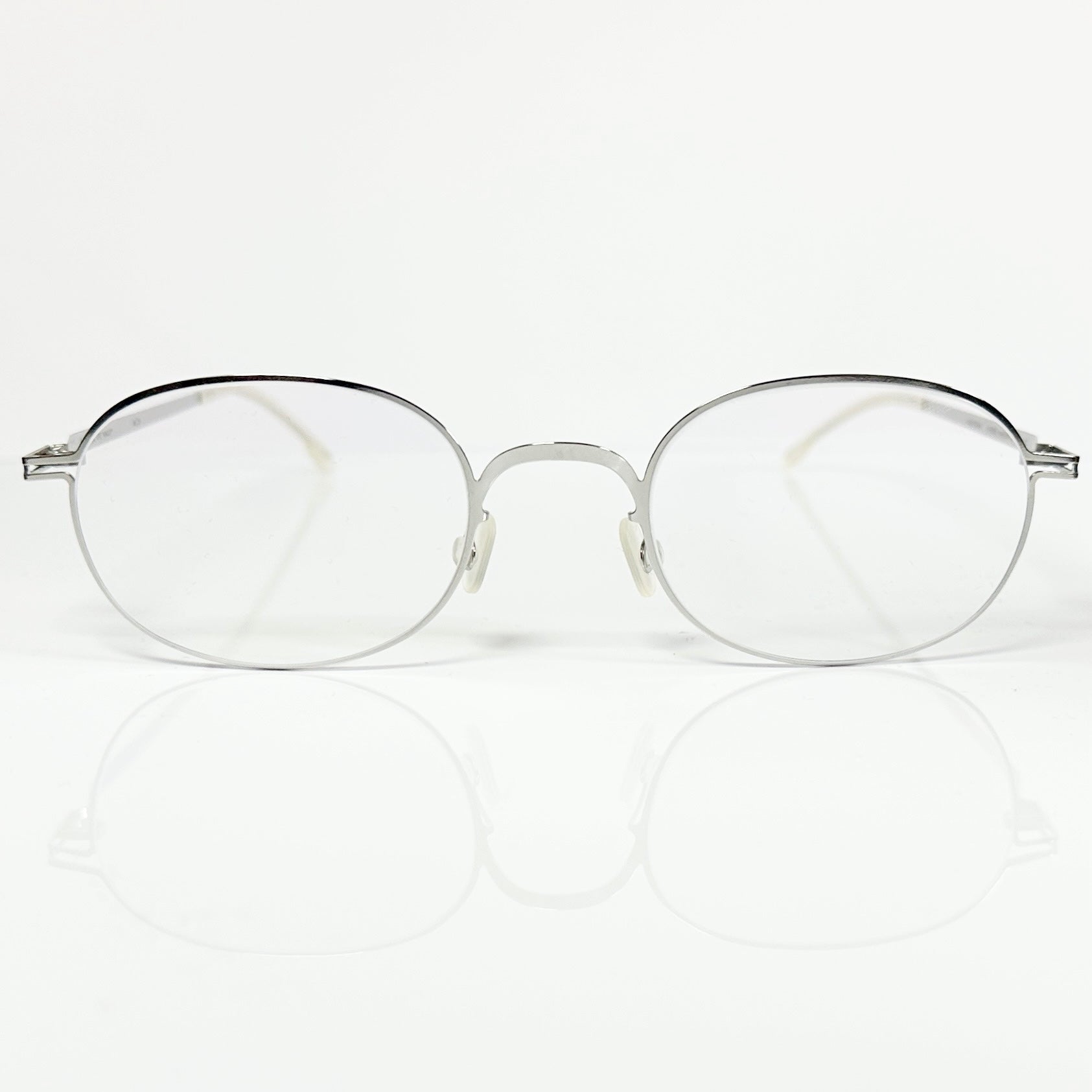Mykita JALLU Unisex Eyeglasses Frame in Shiny Silver  - Authentic New