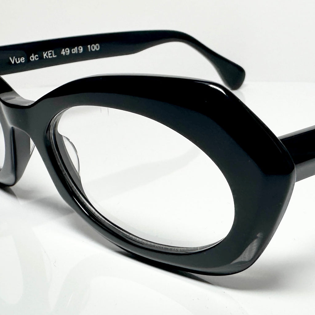 VUE DC KEL 100 Women's Eyeglasses Frame in Black - Authentic New