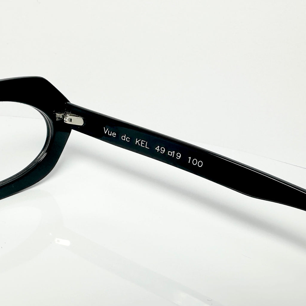 VUE DC KEL 100 Women's Eyeglasses Frame in Black - Authentic New