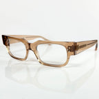 VUE DC JIM Unisex Eyeglasses Frame in Clear Brown - Authentic New