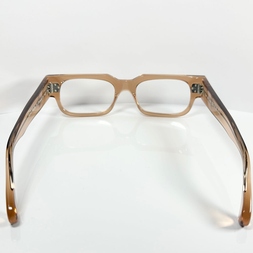VUE DC JIM Unisex Eyeglasses Frame in Clear Brown - Authentic New