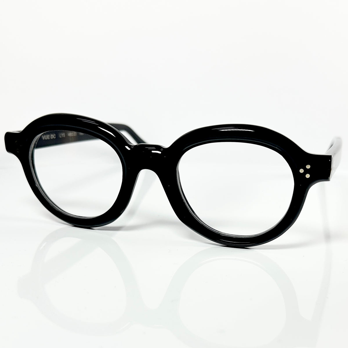 VUE DC LYS 100 Unisex Eyeglasses Frame in Black - Authentic New