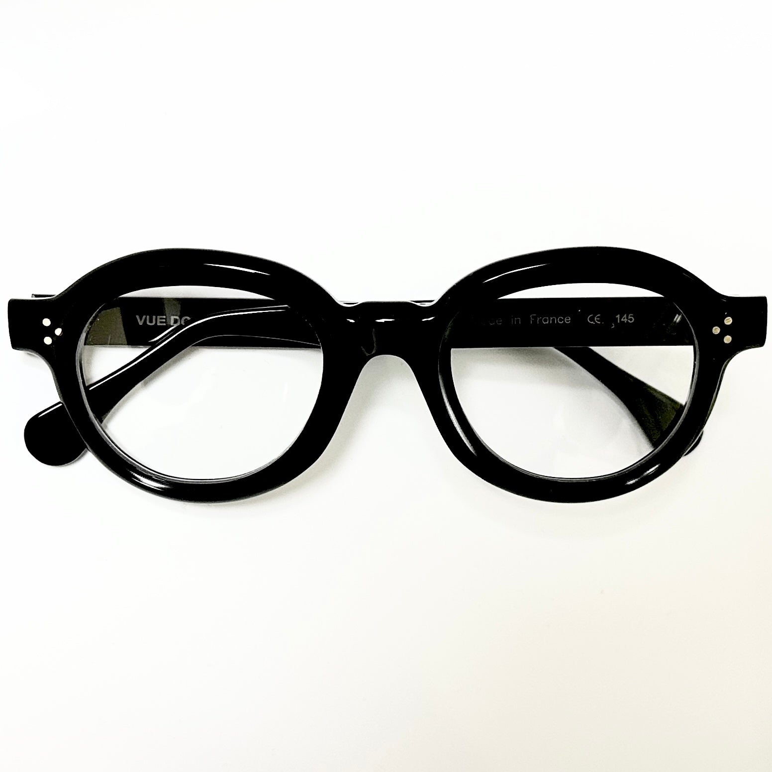 VUE DC LYS 100 Unisex Eyeglasses Frame in Black - Authentic New