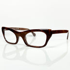 VUE DC SOF 300 Women's Eyeglasses Frame in Wood Texture - Authentic New