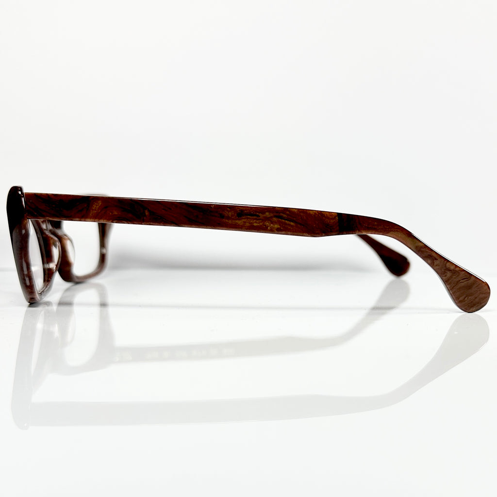 VUE DC SOF 300 Women's Eyeglasses Frame in Wood Texture - Authentic New