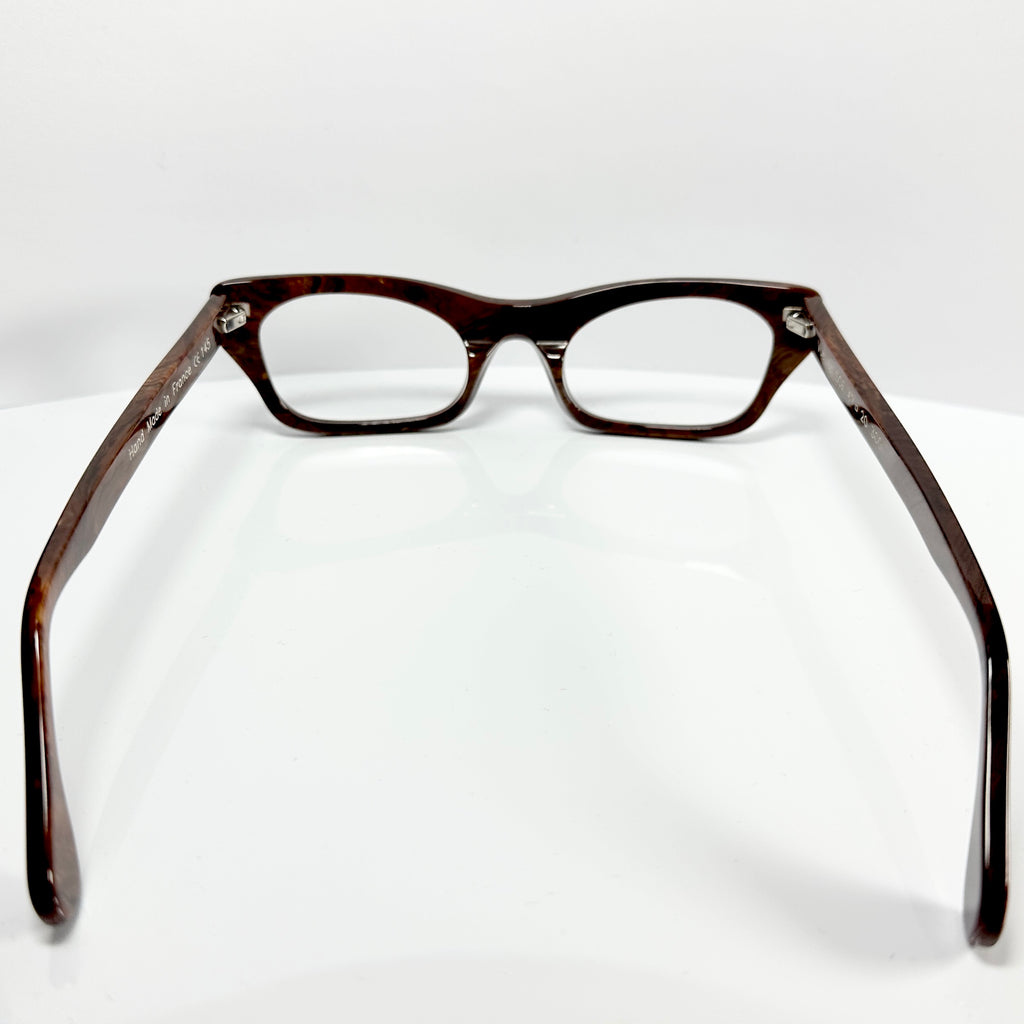 VUE DC SOF 300 Women's Eyeglasses Frame in Wood Texture - Authentic New